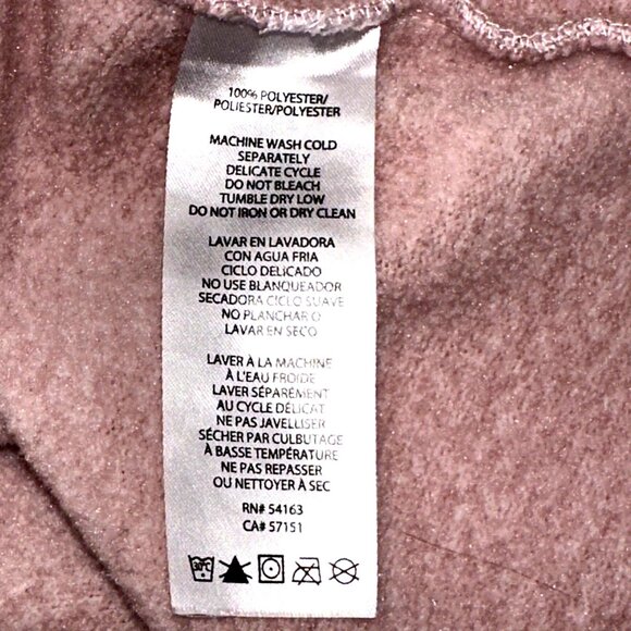 Calvin Klein Tech Fleece Jacket Pink M Pockets Athleisure Full Zip Quiet Luxury - Picture 12 of 12